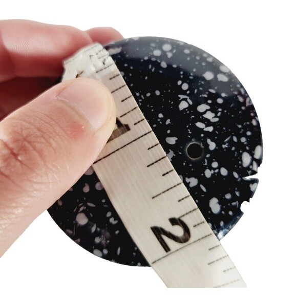 Otagiri Salt Pepper Shakers Splatter Speckled Blue Ceramic Vtg MCM Farmhouse - Picture 3 of 5